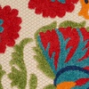 image:imageNourison Home Aloha Red Multicolor 3 x 5 Area Rug  Easy Clean Non Shedding Bed Room Living Room Dining Room Kitchen 3 x 5RedMulti