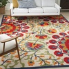 image:imageNourison Home Aloha Red Multicolor 3 x 5 Area Rug  Easy Clean Non Shedding Bed Room Living Room Dining Room Kitchen 3 x 5RedMulticolor