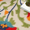 image:imageNourison Home Aloha Red Multicolor 3 x 5 Area Rug  Easy Clean Non Shedding Bed Room Living Room Dining Room Kitchen 3 x 5RedMulticolor