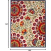 image:imageNourison Home Aloha Red Multicolor 3 x 5 Area Rug  Easy Clean Non Shedding Bed Room Living Room Dining Room Kitchen 3 x 5RedMulticolor