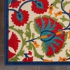 image:imageNourison Home Aloha Red Multicolor 3 x 5 Area Rug  Easy Clean Non Shedding Bed Room Living Room Dining Room Kitchen 3 x 5RedMulticolor