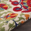 image:imageNourison Home Aloha Red Multicolor 3 x 5 Area Rug  Easy Clean Non Shedding Bed Room Living Room Dining Room Kitchen 3 x 5RedMulticolor