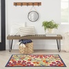 image:imageNourison Home Aloha Red Multicolor 3 x 5 Area Rug  Easy Clean Non Shedding Bed Room Living Room Dining Room Kitchen 3 x 5RedMulticolor