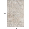 image:imageNourison Home Astra Machine Washable Beige 33 x 5 Area Rug  Easy Clean Non Shedding Bed Room Living Room Dining Room Kitchen 3 x 5Beige