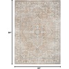 image:imageNourison Home Astra Machine Washable Beige 33 x 5 Area Rug  Easy Clean Non Shedding Bed Room Living Room Dining Room Kitchen 3 x 5Beige
