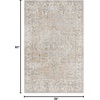 image:imageNourison Home Astra Machine Washable Beige 33 x 5 Area Rug  Easy Clean Non Shedding Bed Room Living Room Dining Room Kitchen 3 x 5Beige