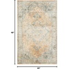image:imageNourison Home Astra Machine Washable Beige 33 x 5 Area Rug  Easy Clean Non Shedding Bed Room Living Room Dining Room Kitchen 3 x 5Beige Blue