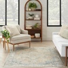 image:imageNourison Home Astra Machine Washable Beige 33 x 5 Area Rug  Easy Clean Non Shedding Bed Room Living Room Dining Room Kitchen 3 x 5Beige Blue