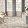 image:imageNourison Home Astra Machine Washable Beige 33 x 5 Area Rug  Easy Clean Non Shedding Bed Room Living Room Dining Room Kitchen 3 x 5Beige Blue