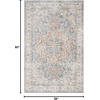 image:imageNourison Home Astra Machine Washable Beige 33 x 5 Area Rug  Easy Clean Non Shedding Bed Room Living Room Dining Room Kitchen 3 x 5Denim Multicolor