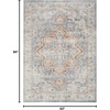 image:imageNourison Home Astra Machine Washable Beige 33 x 5 Area Rug  Easy Clean Non Shedding Bed Room Living Room Dining Room Kitchen 3 x 5Denim Multicolor