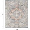image:imageNourison Home Astra Machine Washable Beige 33 x 5 Area Rug  Easy Clean Non Shedding Bed Room Living Room Dining Room Kitchen 3 x 5Denim Multicolor
