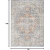image:imageNourison Home Astra Machine Washable Beige 33 x 5 Area Rug  Easy Clean Non Shedding Bed Room Living Room Dining Room Kitchen 3 x 5Denim Multicolor