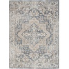 image:imageNourison Home Astra Machine Washable Beige 33 x 5 Area Rug  Easy Clean Non Shedding Bed Room Living Room Dining Room Kitchen 3 x 5Grey Blue
