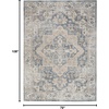 image:imageNourison Home Astra Machine Washable Beige 33 x 5 Area Rug  Easy Clean Non Shedding Bed Room Living Room Dining Room Kitchen 3 x 5Grey Blue