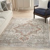 image:imageNourison Home Astra Machine Washable Beige 33 x 5 Area Rug  Easy Clean Non Shedding Bed Room Living Room Dining Room Kitchen 3 x 5Grey Multicolor