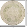 image:imageNourison Home Astra Machine Washable Beige 33 x 5 Area Rug  Easy Clean Non Shedding Bed Room Living Room Dining Room Kitchen 3 x 5Ivory Green
