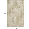 image:imageNourison Home Astra Machine Washable Beige 33 x 5 Area Rug  Easy Clean Non Shedding Bed Room Living Room Dining Room Kitchen 3 x 5Ivory Green
