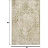 image:imageNourison Home Astra Machine Washable Beige 33 x 5 Area Rug  Easy Clean Non Shedding Bed Room Living Room Dining Room Kitchen 3 x 5Ivory Green