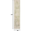 image:imageNourison Home Astra Machine Washable Beige 33 x 5 Area Rug  Easy Clean Non Shedding Bed Room Living Room Dining Room Kitchen 3 x 5Ivory Green