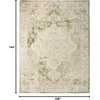 image:imageNourison Home Astra Machine Washable Beige 33 x 5 Area Rug  Easy Clean Non Shedding Bed Room Living Room Dining Room Kitchen 3 x 5Ivory Green