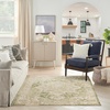 image:imageNourison Home Astra Machine Washable Beige 33 x 5 Area Rug  Easy Clean Non Shedding Bed Room Living Room Dining Room Kitchen 3 x 5Ivory Green