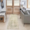 image:imageNourison Home Astra Machine Washable Beige 33 x 5 Area Rug  Easy Clean Non Shedding Bed Room Living Room Dining Room Kitchen 3 x 5Ivory Green