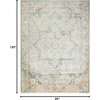 image:imageNourison Home Astra Machine Washable Beige 33 x 5 Area Rug  Easy Clean Non Shedding Bed Room Living Room Dining Room Kitchen 3 x 5Light Blue