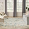 image:imageNourison Home Astra Machine Washable Beige 33 x 5 Area Rug  Easy Clean Non Shedding Bed Room Living Room Dining Room Kitchen 3 x 5Light Blue