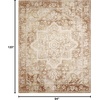 image:imageNourison Home Astra Machine Washable Beige 33 x 5 Area Rug  Easy Clean Non Shedding Bed Room Living Room Dining Room Kitchen 3 x 5Rust