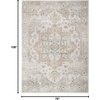image:imageNourison Home Astra Machine Washable Beige 33 x 5 Area Rug  Easy Clean Non Shedding Bed Room Living Room Dining Room Kitchen 3 x 5Silver Grey