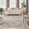 image:imageNourison Home Astra Machine Washable Beige 33 x 5 Area Rug  Easy Clean Non Shedding Bed Room Living Room Dining Room Kitchen 3 x 5Silver Grey