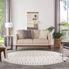 image:imageNourison Home Astra Machine Washable Blue 33 x 5 Area Rug  Easy Clean Non Shedding Bed Room Living Room Dining Room Kitchen 3 x 5Ivory