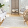 image:imageNourison Home Astra Machine Washable Blue 33 x 5 Area Rug  Easy Clean Non Shedding Bed Room Living Room Dining Room Kitchen 3 x 5Ivory