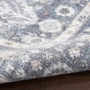 image:imageNourison Home Astra Machine Washable Gold Grey 53 x 7 Area Rug  Easy Clean Non Shedding Bed Room Living Room Dining Room Kitchen 5 x 7Dark Blue
