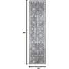 image:imageNourison Home Astra Machine Washable Gold Grey 53 x 7 Area Rug  Easy Clean Non Shedding Bed Room Living Room Dining Room Kitchen 5 x 7Dark Blue