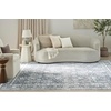 image:imageNourison Home Astra Machine Washable Gold Grey 53 x 7 Area Rug  Easy Clean Non Shedding Bed Room Living Room Dining Room Kitchen 5 x 7Dark Blue