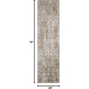 image:imageNourison Home Astra Machine Washable Gold Grey 53 x 7 Area Rug  Easy Clean Non Shedding Bed Room Living Room Dining Room Kitchen 5 x 7Gold Grey