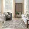 image:imageNourison Home Astra Machine Washable Gold Grey 53 x 7 Area Rug  Easy Clean Non Shedding Bed Room Living Room Dining Room Kitchen 5 x 7Gold Grey