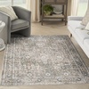 image:imageNourison Home Astra Machine Washable Gold Grey 53 x 7 Area Rug  Easy Clean Non Shedding Bed Room Living Room Dining Room Kitchen 5 x 7Gold Grey