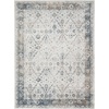 image:imageNourison Home Astra Machine Washable Gold Grey 53 x 7 Area Rug  Easy Clean Non Shedding Bed Room Living Room Dining Room Kitchen 5 x 7Ivory Blue