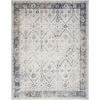 image:imageNourison Home Astra Machine Washable Gold Grey 53 x 7 Area Rug  Easy Clean Non Shedding Bed Room Living Room Dining Room Kitchen 5 x 7Ivory Blue