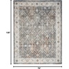 image:imageNourison Home Astra Machine Washable Gold Grey 53 x 7 Area Rug  Easy Clean Non Shedding Bed Room Living Room Dining Room Kitchen 5 x 7Ivory Multicolor