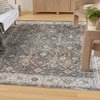 image:imageNourison Home Astra Machine Washable Gold Grey 53 x 7 Area Rug  Easy Clean Non Shedding Bed Room Living Room Dining Room Kitchen 5 x 7Ivory Multicolor