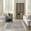 image:imageNourison Home Astra Machine Washable Gold Grey 53 x 7 Area Rug  Easy Clean Non Shedding Bed Room Living Room Dining Room Kitchen 5 x 7Ivory Multicolor