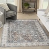image:imageNourison Home Astra Machine Washable Gold Grey 53 x 7 Area Rug  Easy Clean Non Shedding Bed Room Living Room Dining Room Kitchen 5 x 7Ivory Multicolor