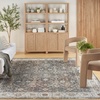 image:imageNourison Home Astra Machine Washable Gold Grey 53 x 7 Area Rug  Easy Clean Non Shedding Bed Room Living Room Dining Room Kitchen 5 x 7Ivory Multicolor