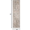 image:imageNourison Home Astra Machine Washable Gold Grey 53 x 7 Area Rug  Easy Clean Non Shedding Bed Room Living Room Dining Room Kitchen 5 x 7Silver Taupe