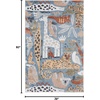 image:imageNourison Home Astra Machine Washable Ivory 33 x 5 Area Rug  Easy Clean Non Shedding Bed Room Living Room Dining Room Kitchen 3 x 5Multi Color