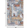 image:imageNourison Home Astra Machine Washable Ivory 33 x 5 Area Rug  Easy Clean Non Shedding Bed Room Living Room Dining Room Kitchen 3 x 5Multi Color